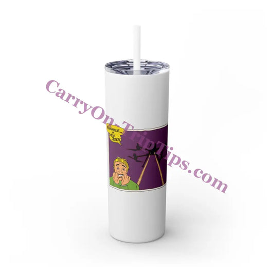 Meanwhile - Nj Skinny Tumbler With Straw 20Oz Glossy / White Mug