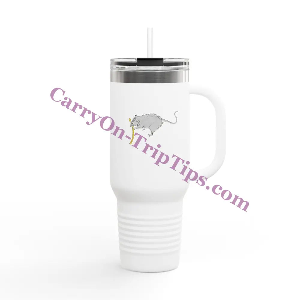 Rat N Fry Insulated Travel Mug 40Oz / White