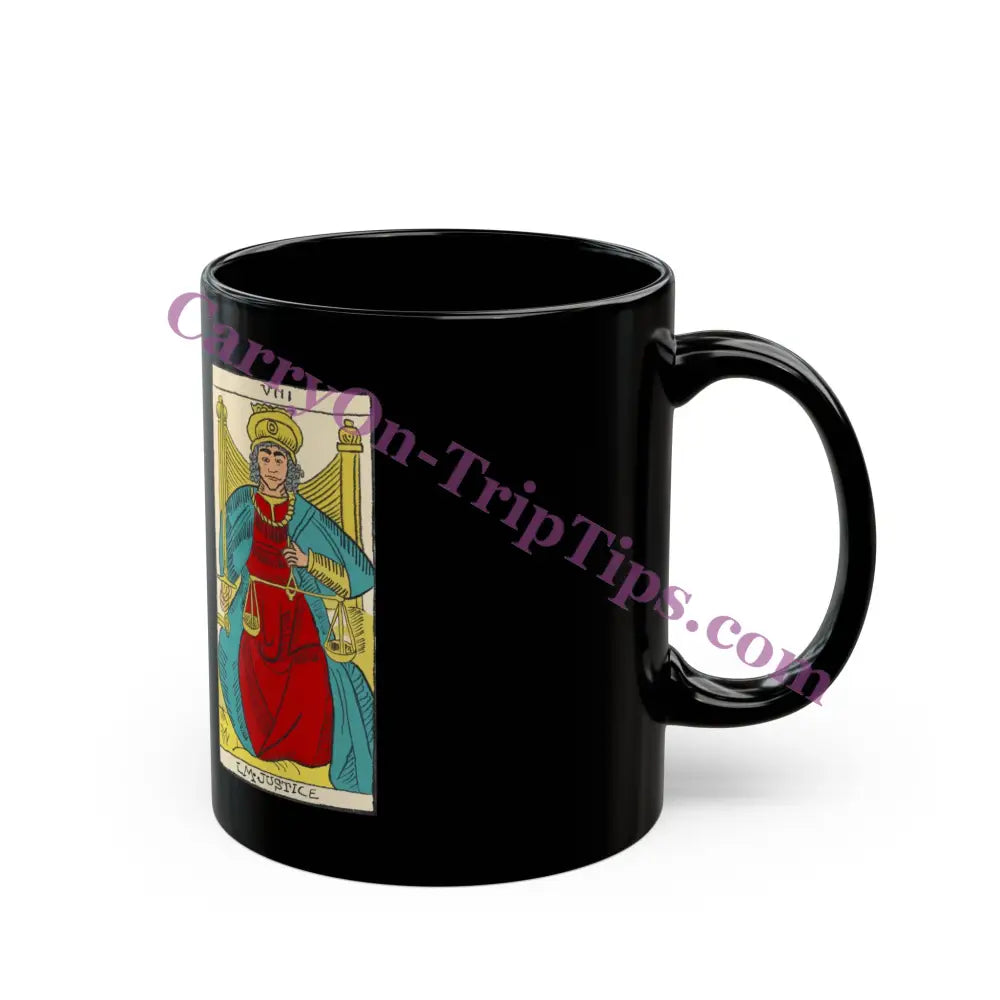 Tarot Card Justice - Black Mug (11Oz 15Oz)