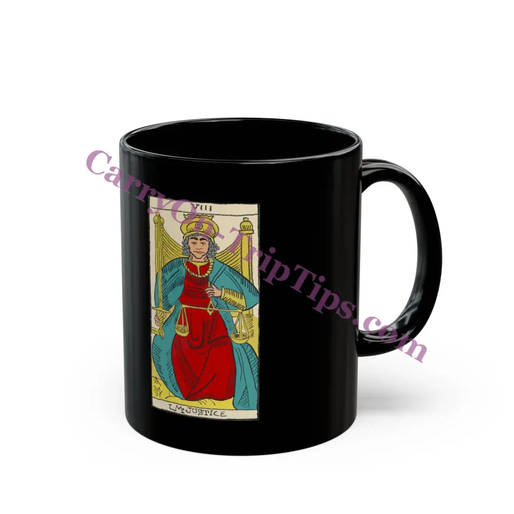 Tarot Card Justice - Black Mug (11Oz 15Oz)