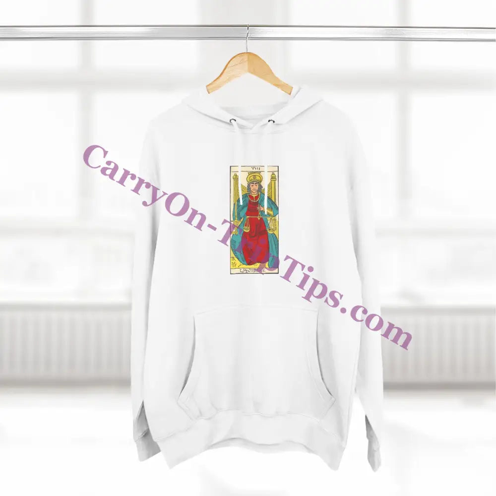 Tarot Card Justice - Fleece Hoodie