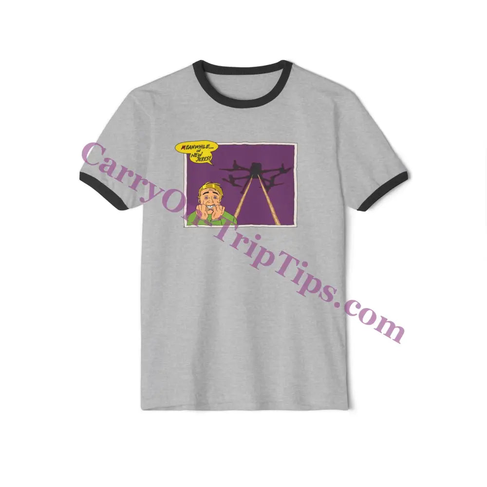 Throwback Meanwhile in NJ T Heather Grey/Black / XS T-Shirt